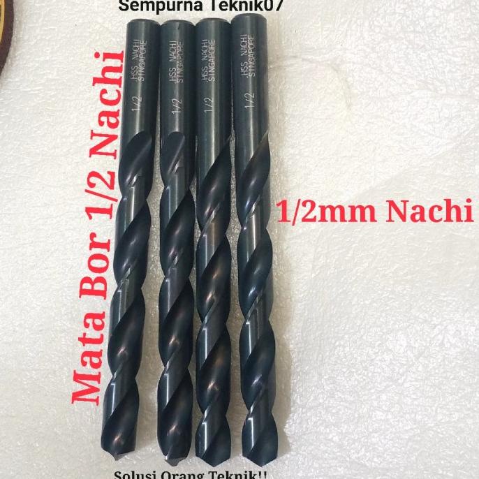 MATA BOR 1/2 atau 12.7 Drill Nachi Mata Bor besi Alat Bubut