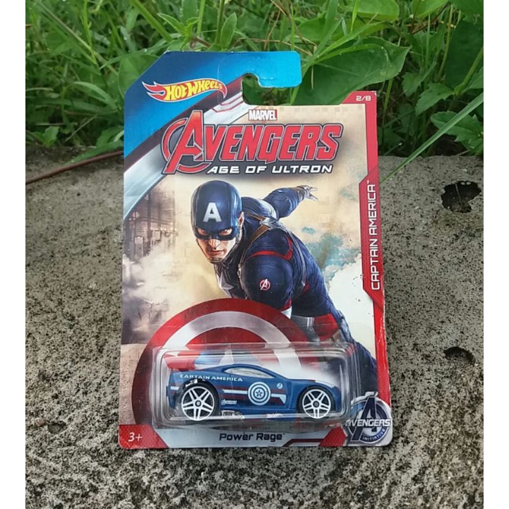 hot wheels Avengers captain america power rage