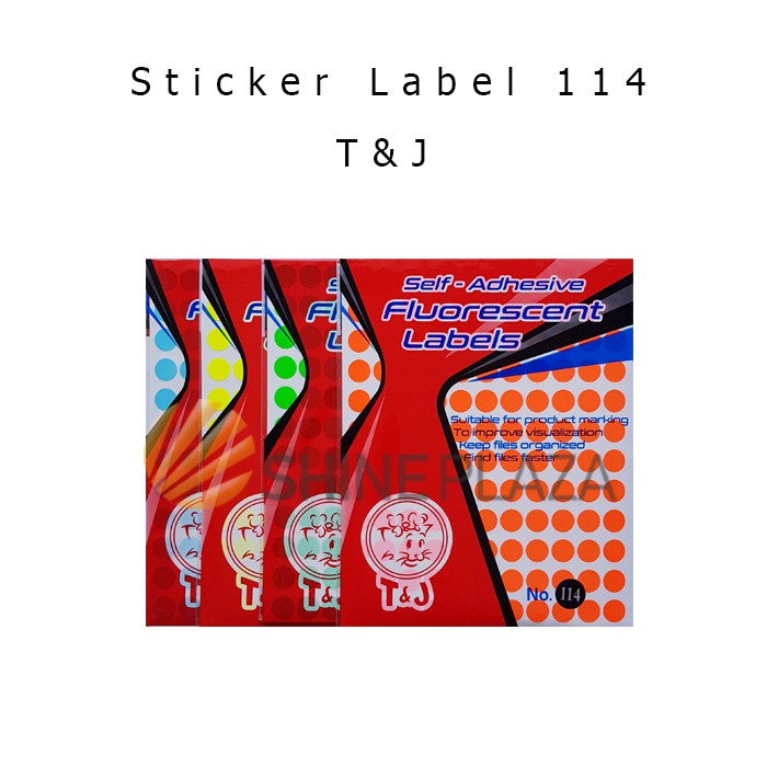 Jual Kertas Stiker Label T&J 114 Warna - Adhesive Label Sticker Tom ...