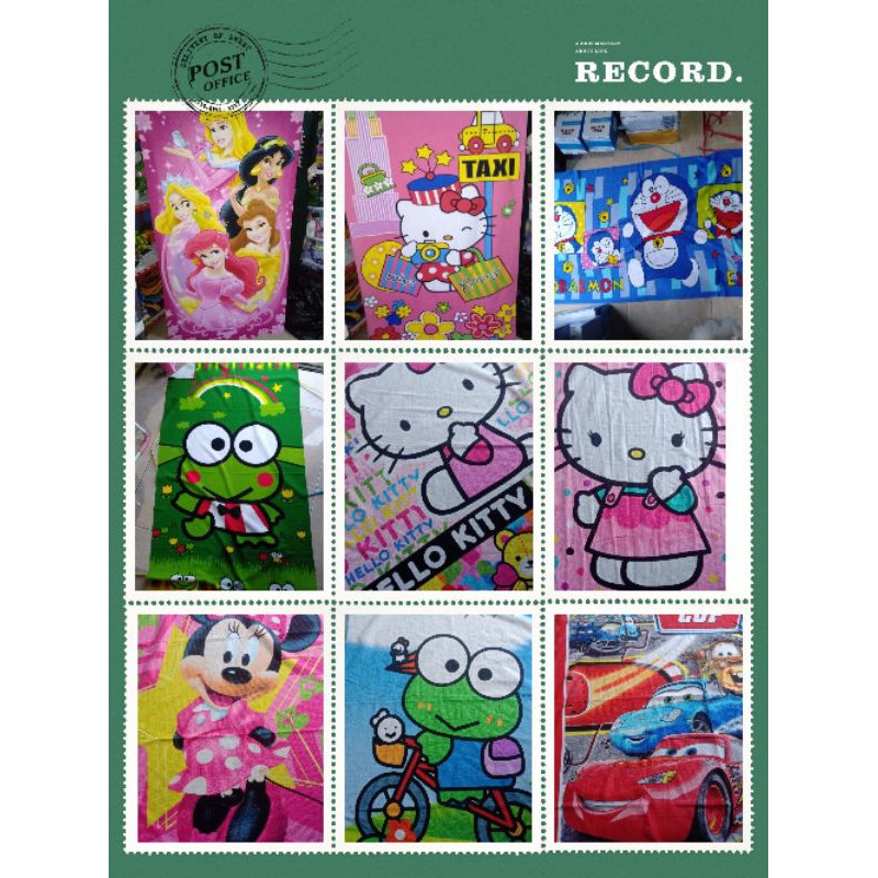 handuk karakter anak dewasa