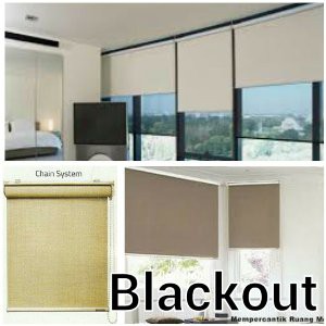 Jual  Roller Blind Chain BLACKOUT