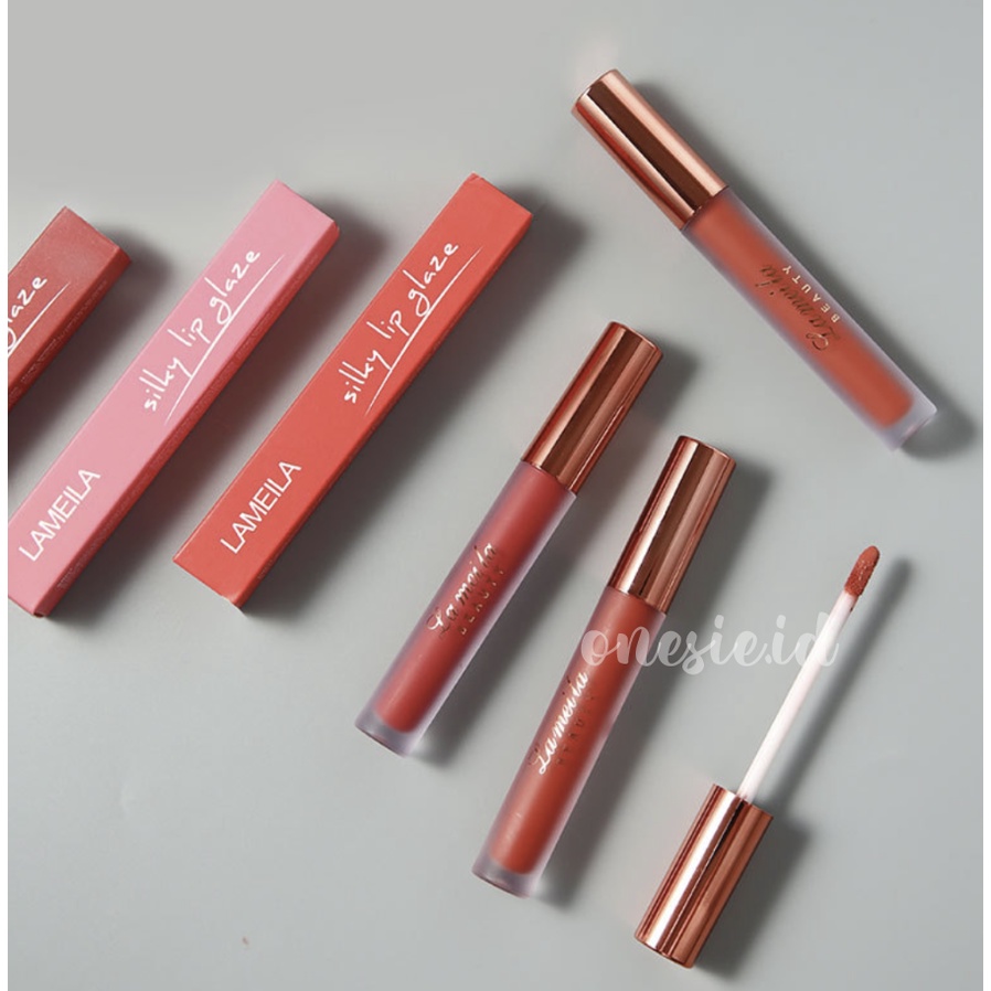 LAMEILA Silky Lip Glaze Pelembab Pewarna Bibir Cair Lipstik LA063 1029