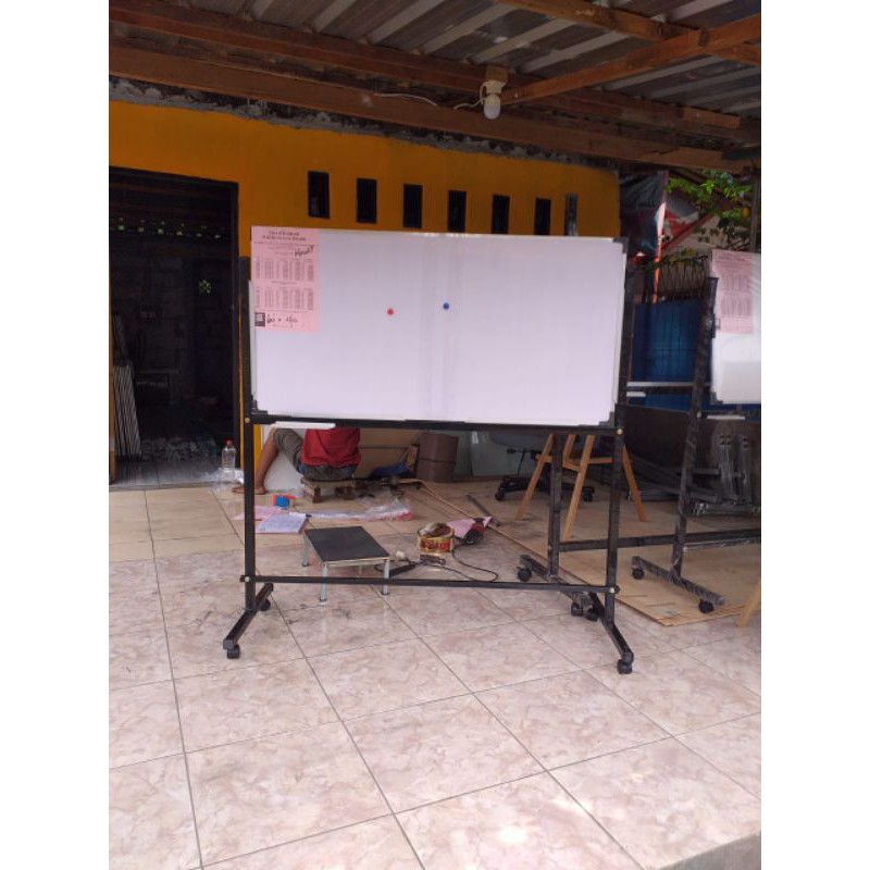 

papan tulis whiteboard magnetik 60x120 cm
