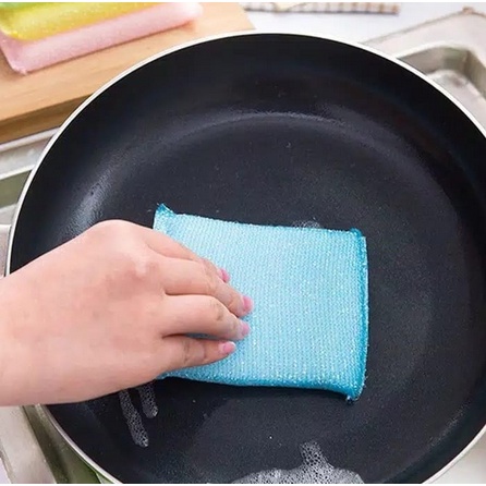 Spons Cuci Piring Kawat Warna Warni Sponge Busa Alat Alat Pembersih Mencuci Peralatan Memasak Jaring Spon Dish Washing Tools Equipment Dapur Serbaguna Pembersih Inovatif Efektif Mencuci Piring Gelas Wire Sponge Clean Murah Termurah Cleaner Grosir Prakarya