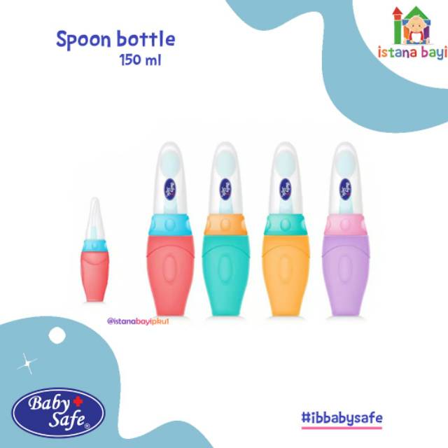 Baby Safe Bottle Spoon JP029  - Botol sendok Mpasi bayi