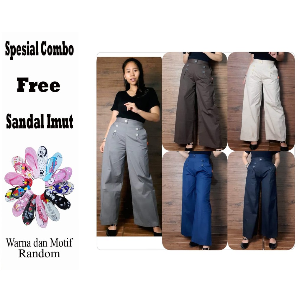 SB Collection Celana Panjang Defita Longpants Kulot Casual Wanita