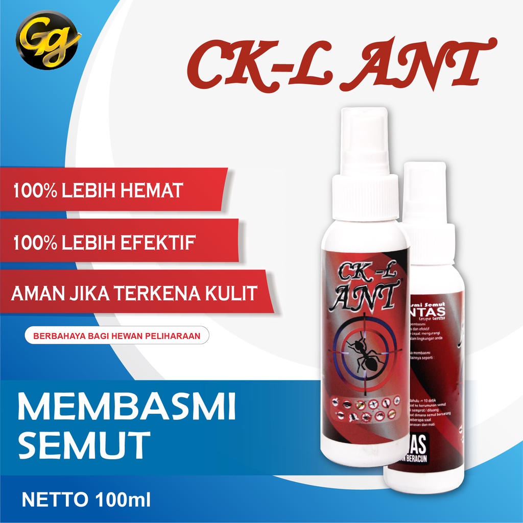 Pembasmi Semut Obat Anti Serangga, Anti Semut Ckl-Ant Cair, Obat Semut Paling Ampuh, Racun Semut Pal