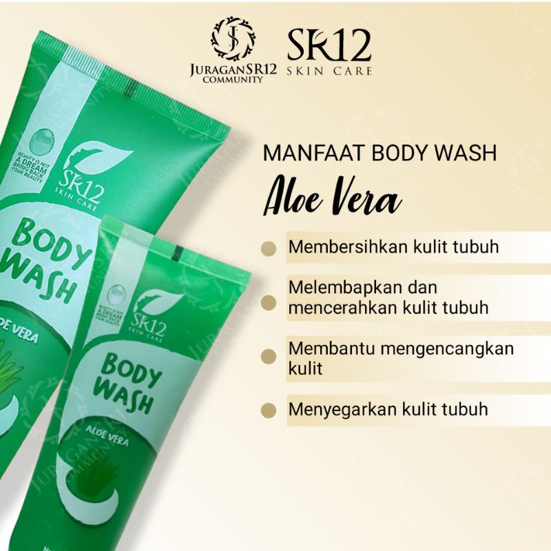 SR12 SABUN MANDI ALOEVERA BPOM / SABUN BADSN CAIR PENCERAH &amp; MELEMBABKAN