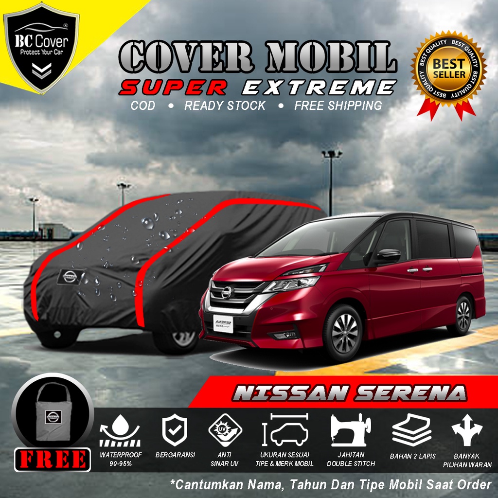 Body Cover Mobil Nissan Serena Outdoor / Sarung Mobil Serena Waterproof / Selimut Serena Penutup Mobil Jas Mobil Serena Anti Air Mantel Mobil Pelindung Tutup Mobil Serena AntiAir