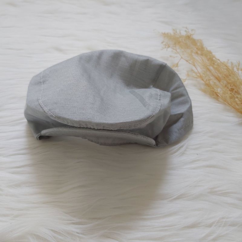 Baju setelan kemeja rompi sambung topi dasi celana panjang keren fashion anak bayi cowok laki murah 6~18 bulan