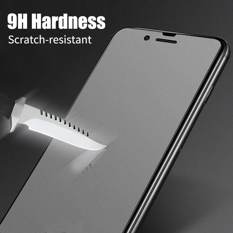 Pelindung Layar Tempered Glass Matte Anti Sidik Jari AG Untuk IPhone 14 13 12 11 Pro Max X XR XSMAX 6 7 8 Plus SE2 SE3