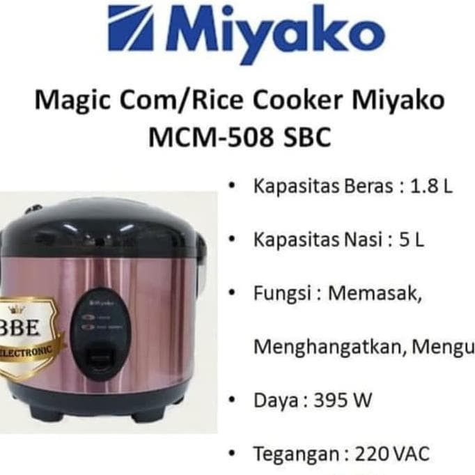 Miyako Magic Com 3 In 1 1.8 Liter MCM -1.8 Liter MCM - 508 SBC