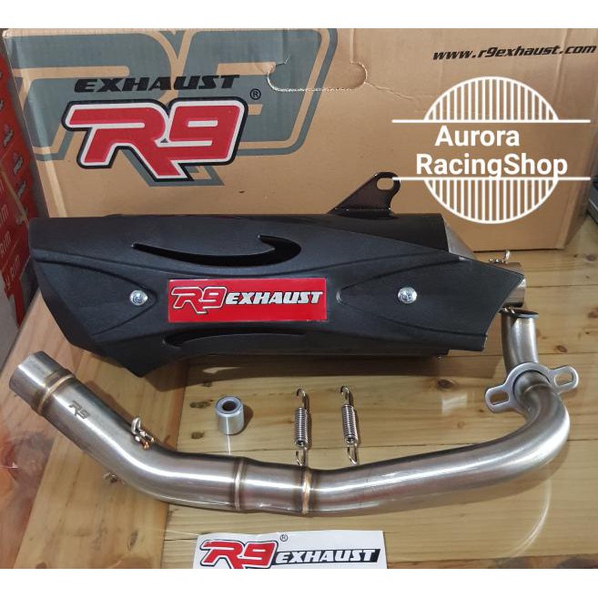 Knalpot New PCX 150 2018 - R9 Misano SS Black Series