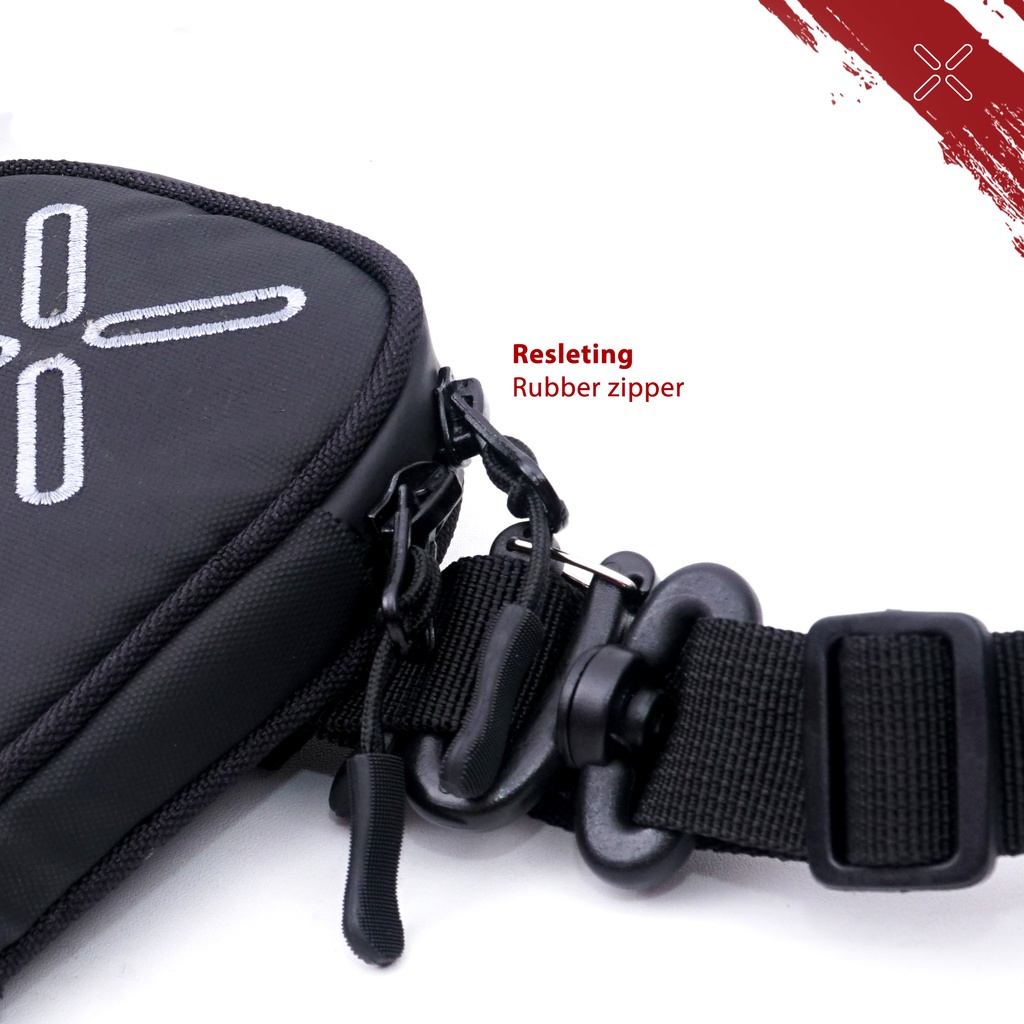 Dompet Gantung Trabas Enduro Motocross Tahan Air Phone Black AXEGEAR