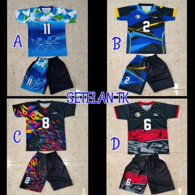 Baju Voli Stelan Anak Sd & Tk Bahan Serena