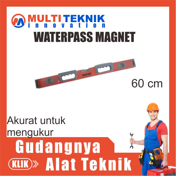 

Waterpass Waterpas Magnet Alumunium Alat Ukur Pengukur 60 Cm MT407