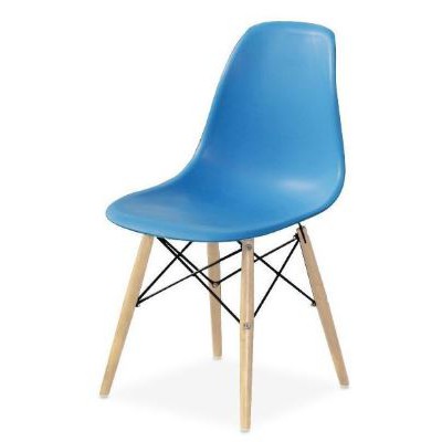 Kursi Cafe | Bangku Makan Minimalis | Kursi Santai - Kursi Belajar Milenial Modern DACEY-Biru