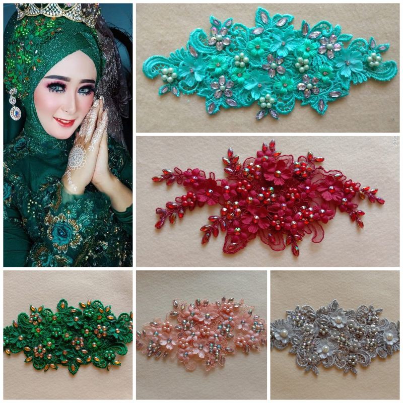 herpis murah meriah  untuk pengantin/ hijab pesta/ wisuda/trimatamu