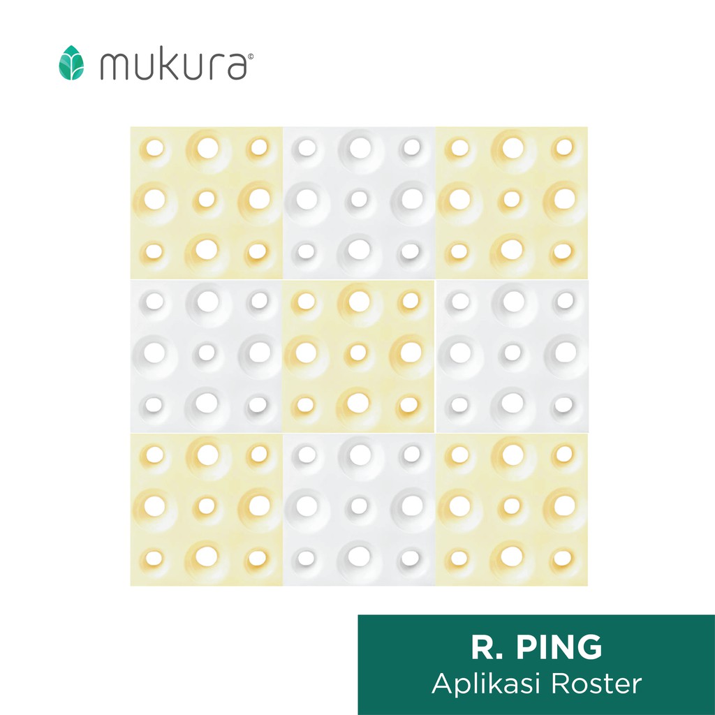 Roster Minimalis Anti Tampias Keramik Mukura Ping 20 x 20 cm