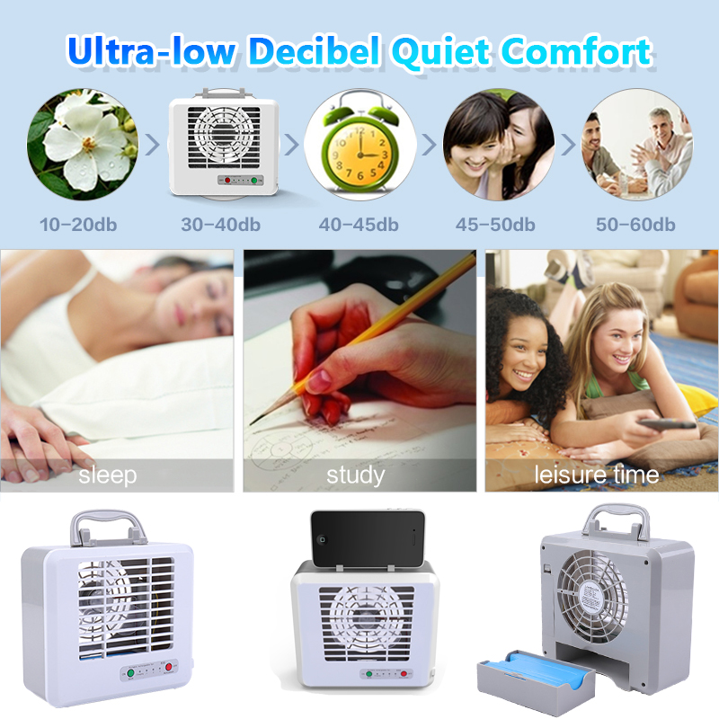 USB AC Mini AC Portable USB Cooling Mini Portable Ice Crystal Refrigeration