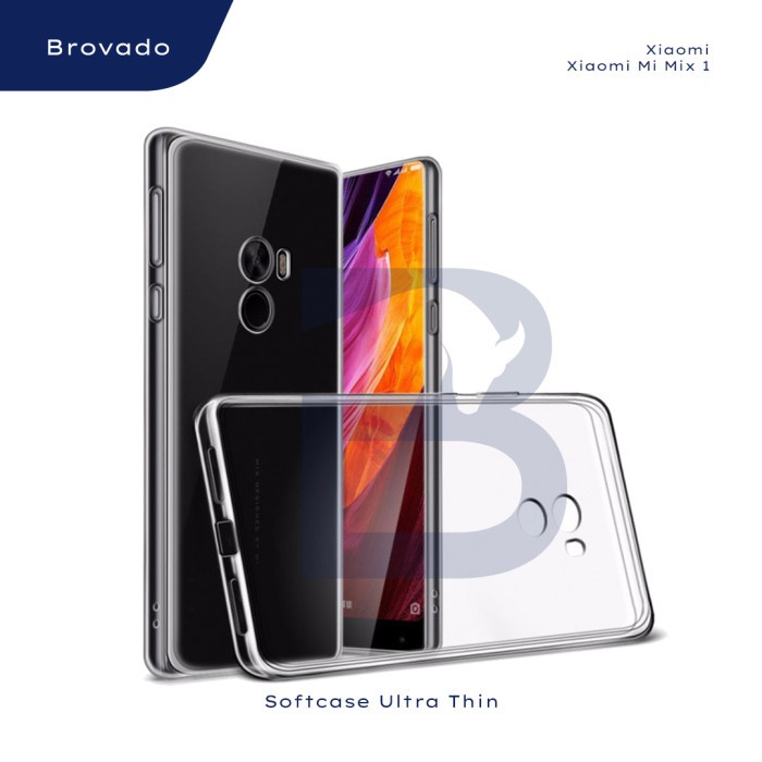 Casing Xiaomi Mi Mix 1 Softcase Ultrathin Bening Silikon Jelly Transparan