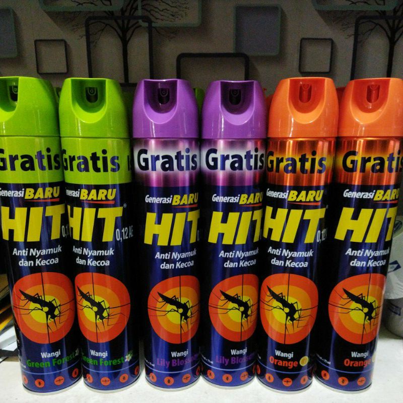 Hit spray 600ml + 75ml hit obat nyamuk hit semprot hit aerosol