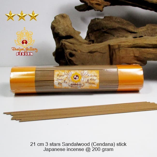 Dupa/Hio Wangi 21 cm 3 Star Sandalwood Stick Japanese incense @200gr