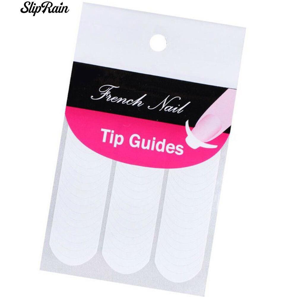 Tip nail guide sticker kuku stiker nail art french menicure pedicure sticker french manicure