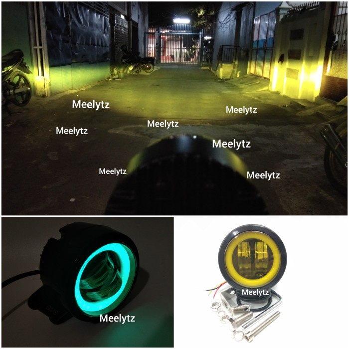 ✨ BISA COD ✨ Lampu tembak sorot LED CWL 2 mata lensa 4D Bulat 20watt sinar kuning