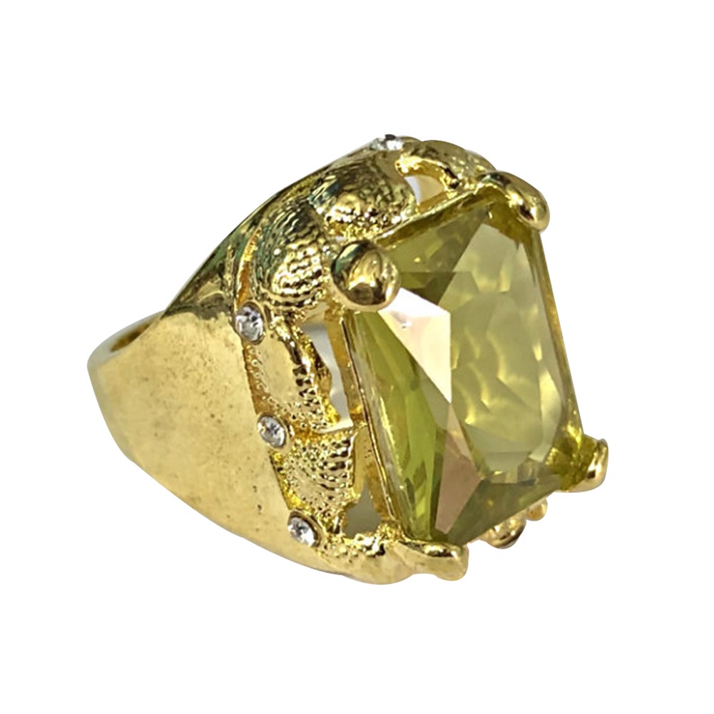 Hu Hu Hu Hu Hu Alat Bantu Pasang Kacamata♡ Cincin Priawanita Hias Batu Citrine Imitasi Gaya Putri Cantik Untuk Pertunanganpernikahan
