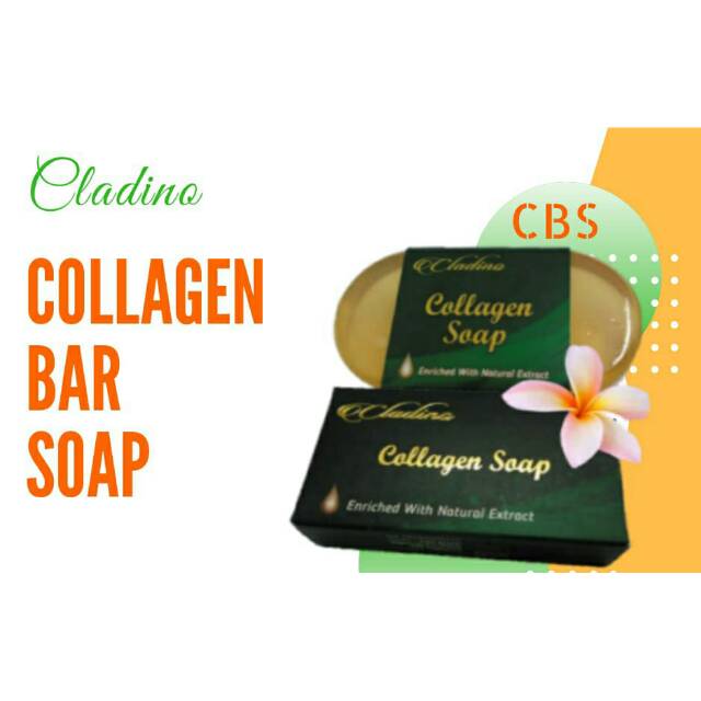 Cladino collagen bar soap - sabun muka mengandung collagen bikin muka kinclong