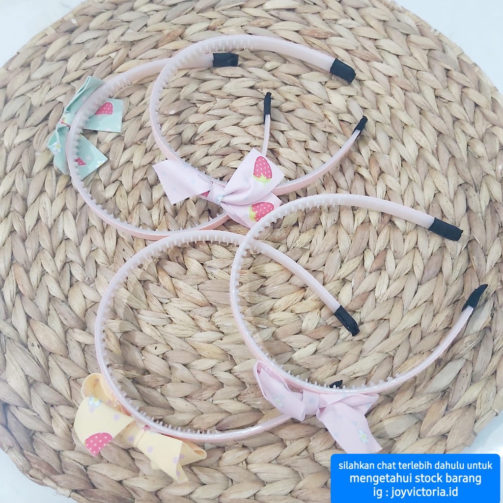 BANDO BANDANA ANAK PITA MOTIF AKSESORIS RAMBUT KEPALA FANCY HEADBAND