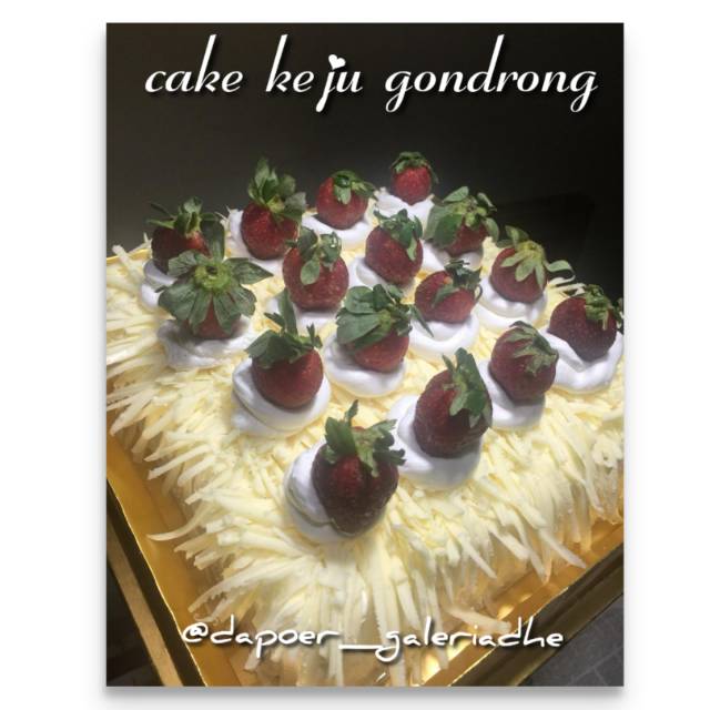 

Cake Keju Gondrong tersedia UK 18, 24 dan 30cm