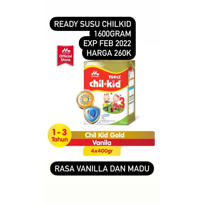 

chilkid gold 1600gr vanilla madu