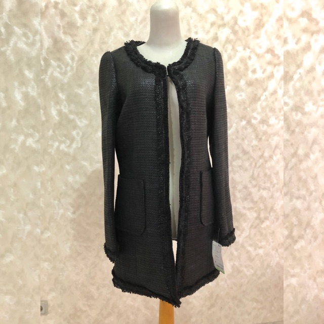 Coat winter Mango Hitam Black