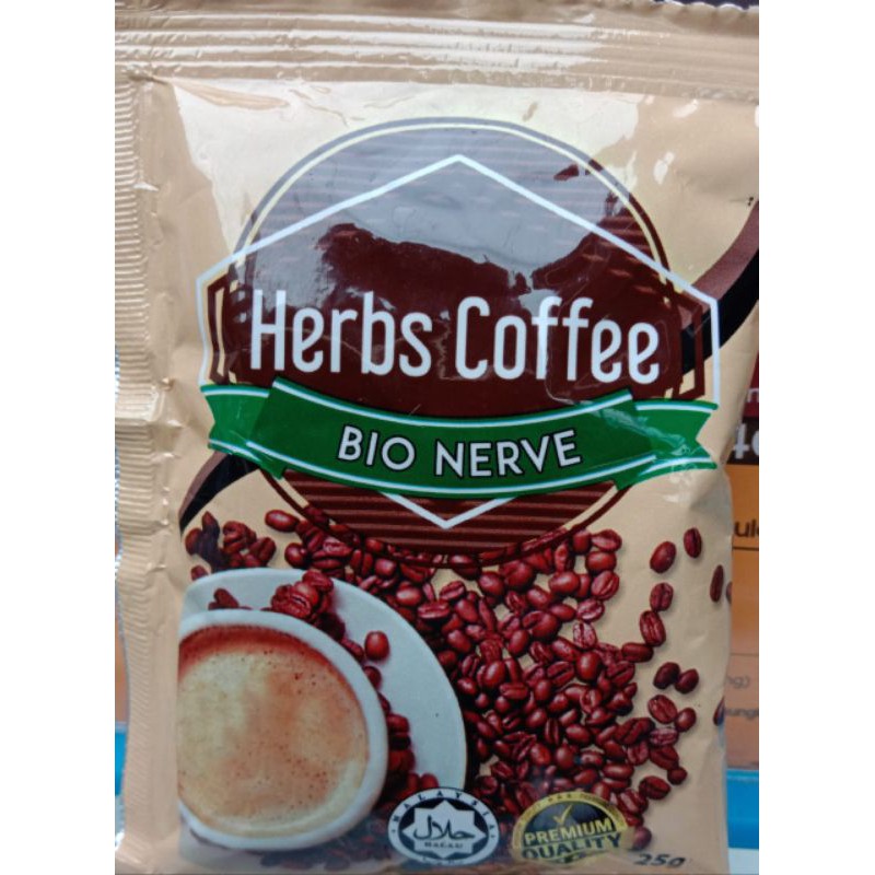 Herbs Coffee, Bio Nerve, Premium Quality, 1 Paket (20 scahet @25gr)