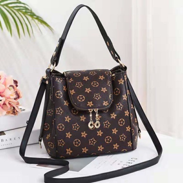 New Tas Sling Bag Stylish LV-ANTING Free 2 Tali Selempang dan Hand Bag