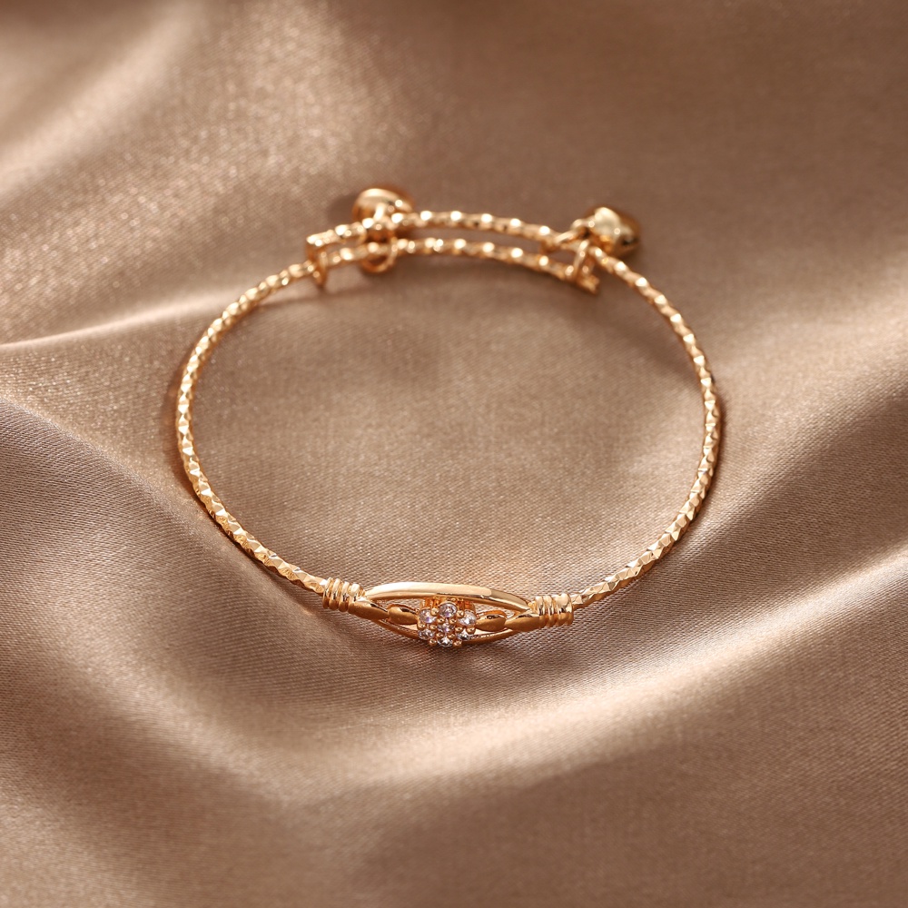 ✅COD Gelang Titanium Anti Karat Lapis Emas Mewah Asesoris Wanita Gelang Titanium Perhiasan Emas  D510