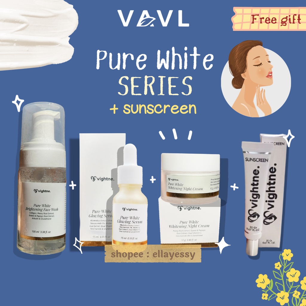 VAVL Pure White Series Free pouch + Gift