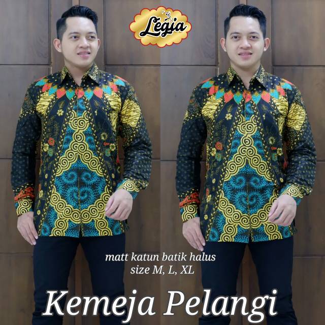 Batik kemeja pelangi