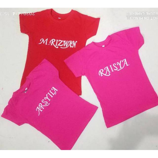 Kaos bordir nama kaos nama kaos anak request nama0 Kaos bordir nama kaos nama kaos anak request nama0