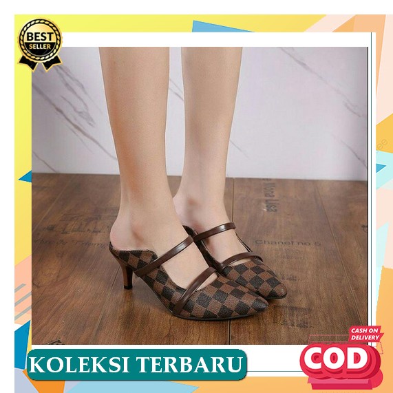Heels Hills Heel Sepatu Hak Tinggi Hak Tahu Sandal Haihil Ibu2 Kondangan Pesta Murah Import Mewah Te