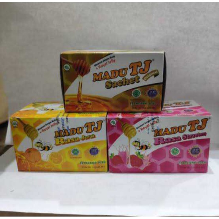 Madu tj sachet 20 gr 1 bx @12 sachet || madu tj sachet | madu Tj C 1000 || vitamin C 1000mg || madu vitamin C || madu