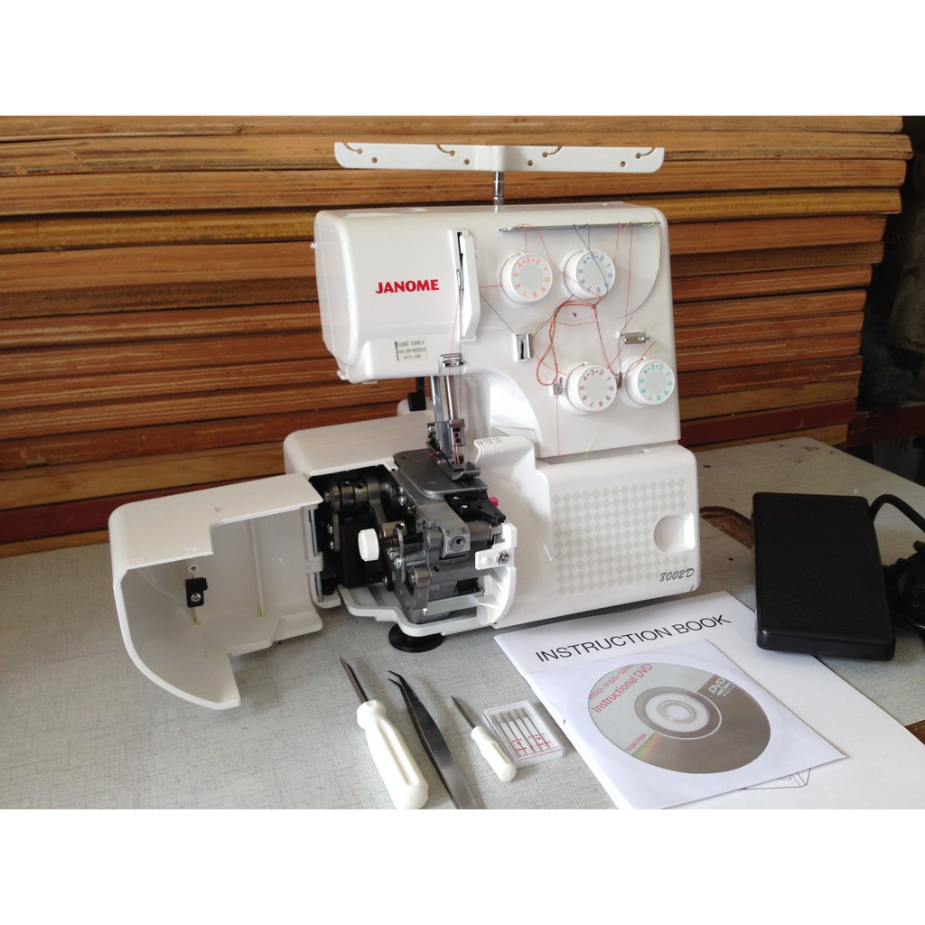 JANOME 8002D Mesin Jahit Obras Neci