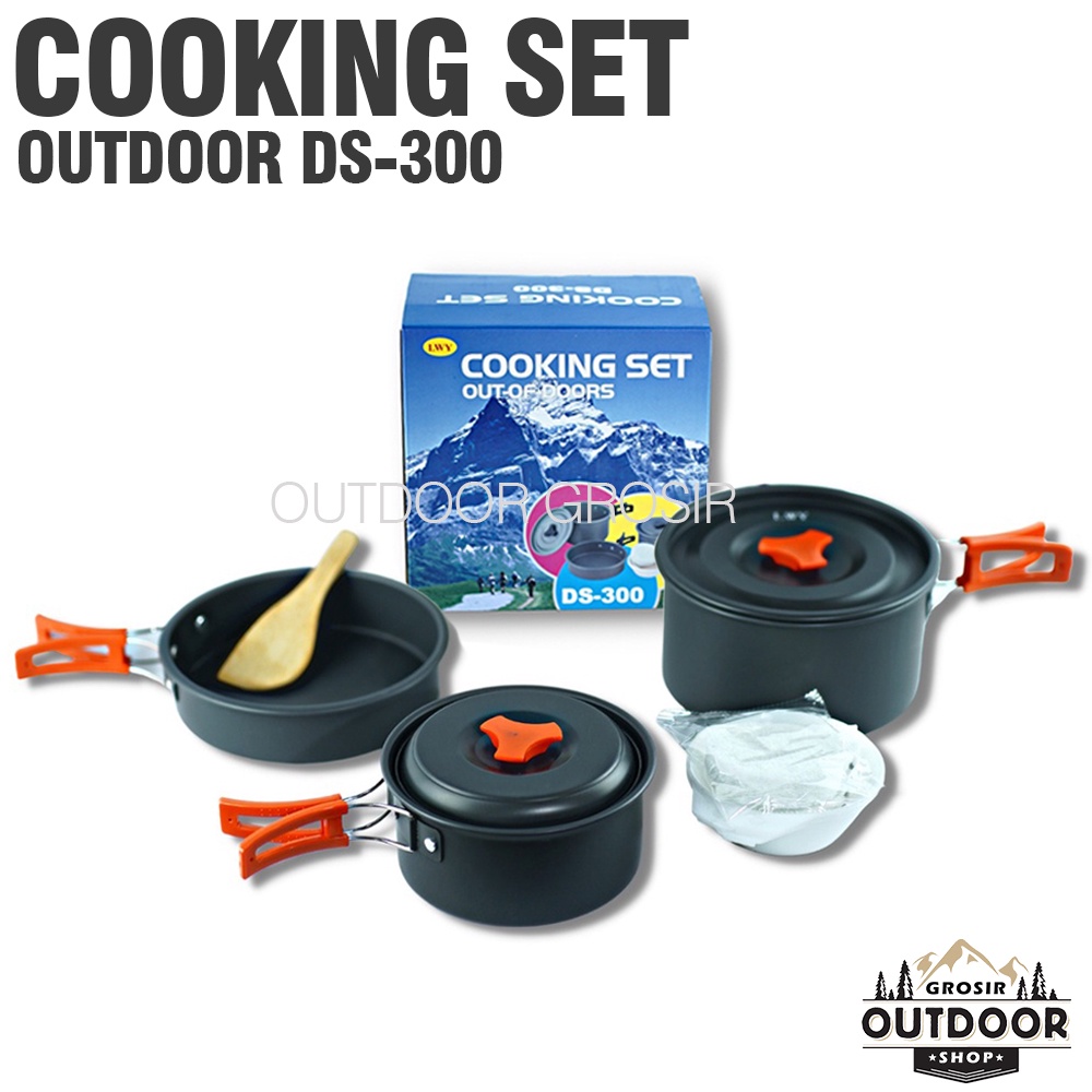 [COD] Cooking Set DS 300 - Nesting Set - Alat Masak Camping Gunung - Coking Set Outdoor