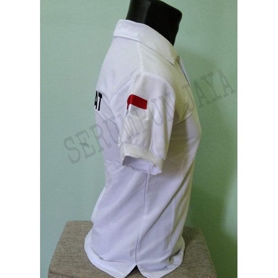 KAOS PERAWAT FULL BORDIR PUTIH - KAOS KERAH PERAWAT - KAOS PERAWAT PUTIH