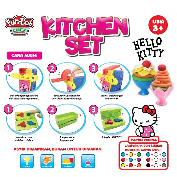 Fundoh 28158 Chef Kitchen Set - Hello Kitty