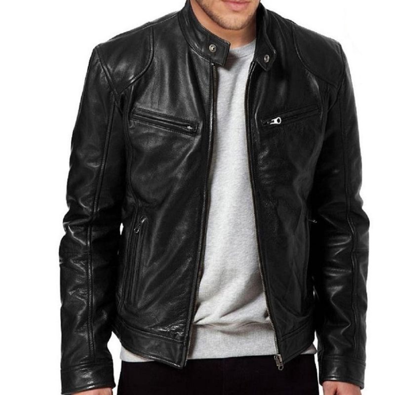 Jaket Kulit Domba Asli Premium Pria Elegant | Jaket Kulit Asli Garut