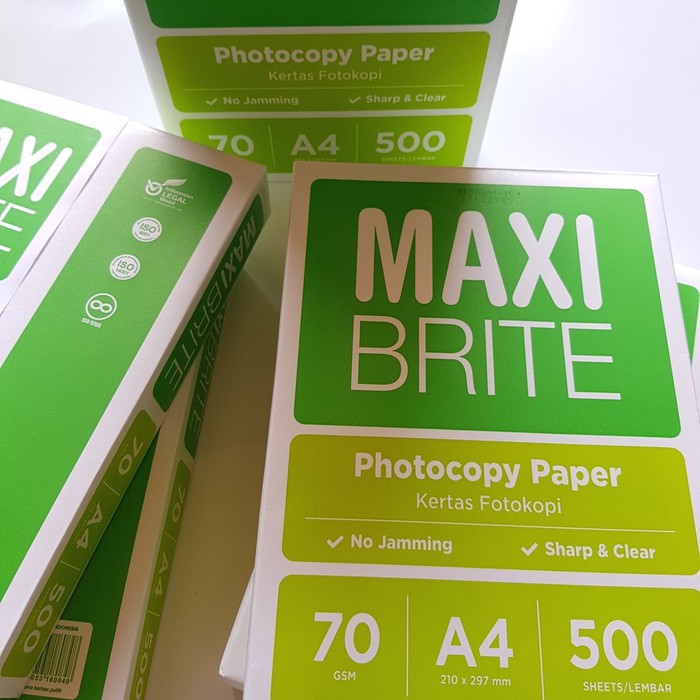 

Maxi Brite 70g A4 kertas fotocopy kertas print