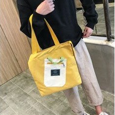 Twenty Bag - Tas Tote Bag Wanita Resleting Terbaru 2022 Aesthetic Kekinian Motif Carakter LIVING COMBI Korea Style Multifungsi